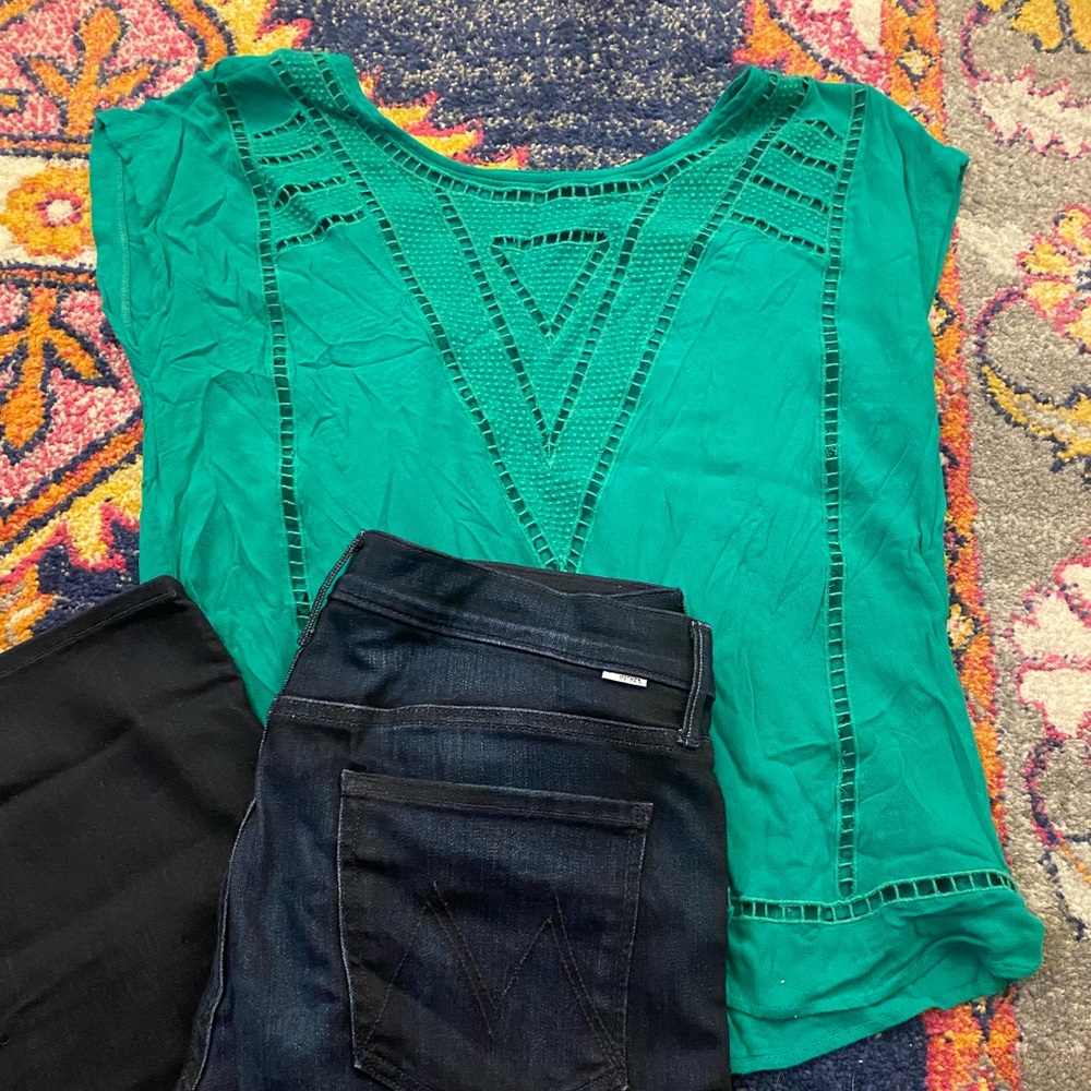 EUC Cap-sleeve Blouse
